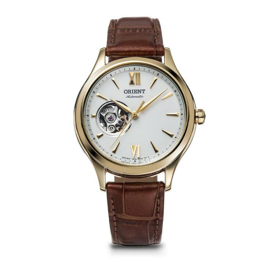 [新品] 未使用品 オリエント ORIENT 腕時計 クラシック 自動巻(手巻付き) セミスケルトン レザー 日本製 レディース　RN-AG0728S