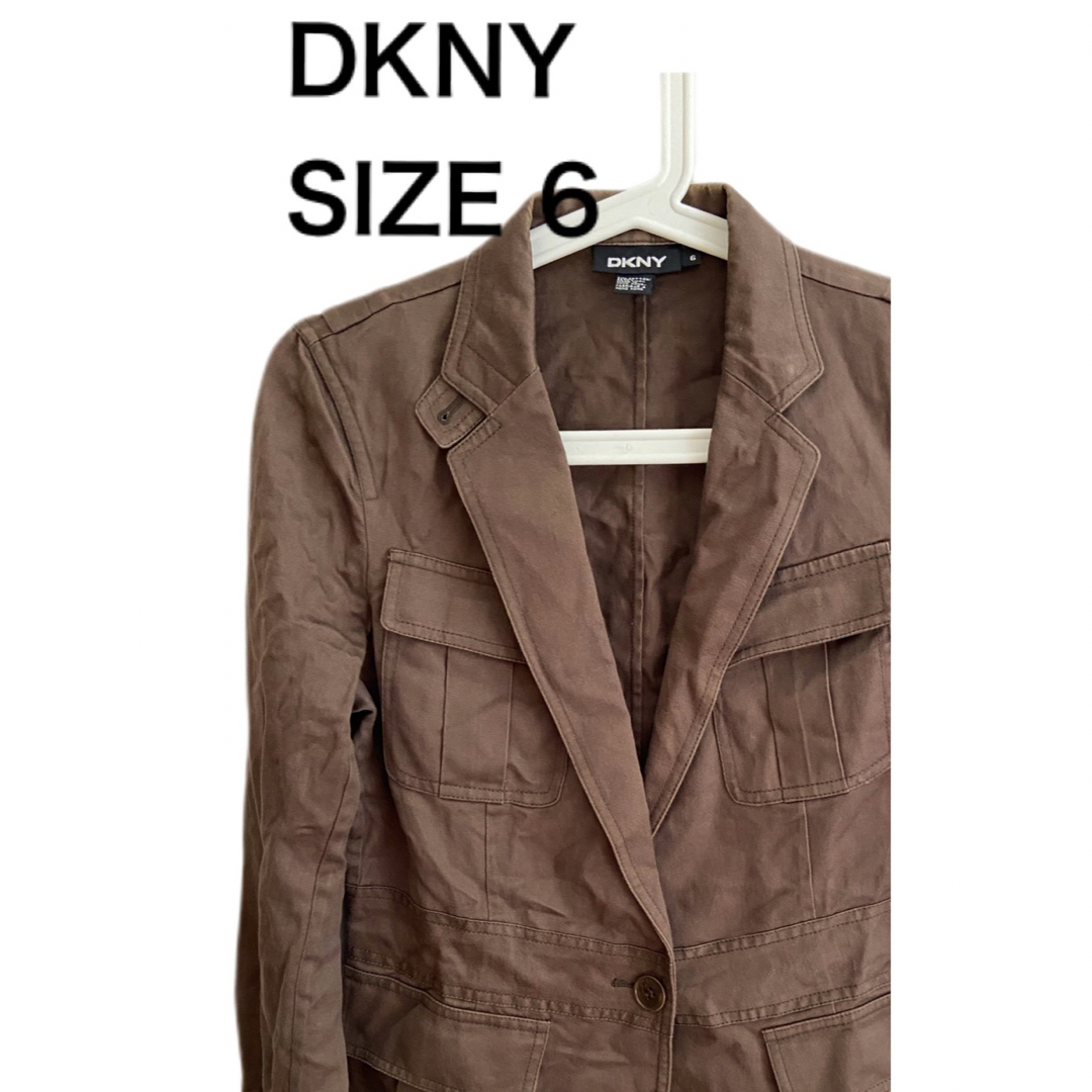 DKNY   ウール綾織タックJK   新品未使用　size2   コンパクト