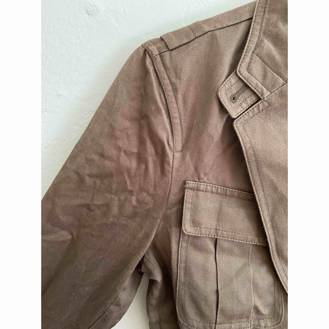 DKNY ウール綾織タックJK 新品未使用 size2 コンパクト
