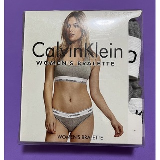 カルバンクライン(Calvin Klein)の新品激安　CalvinKlein カルバンクライン　ブラショーツ　グレー　M(ブラ&ショーツセット)