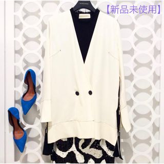 バイマレーネビルガー(BY MALENE BIRGER)のG.W特別Sale✴︎BY MALENE BIRGER✴︎ ホワイトジャケット(ノーカラージャケット)