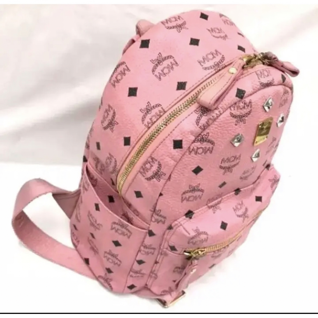 MCM リュック ヴィセトス スタッズ バックパック ピンク リュック