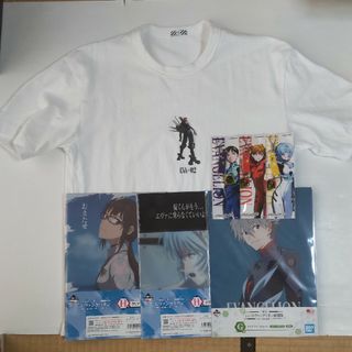 ジーユー(GU)のGU x シンエヴァ(古着)Ｔシャツ サイズ S＆クリアファイル3組(Tシャツ/カットソー(半袖/袖なし))