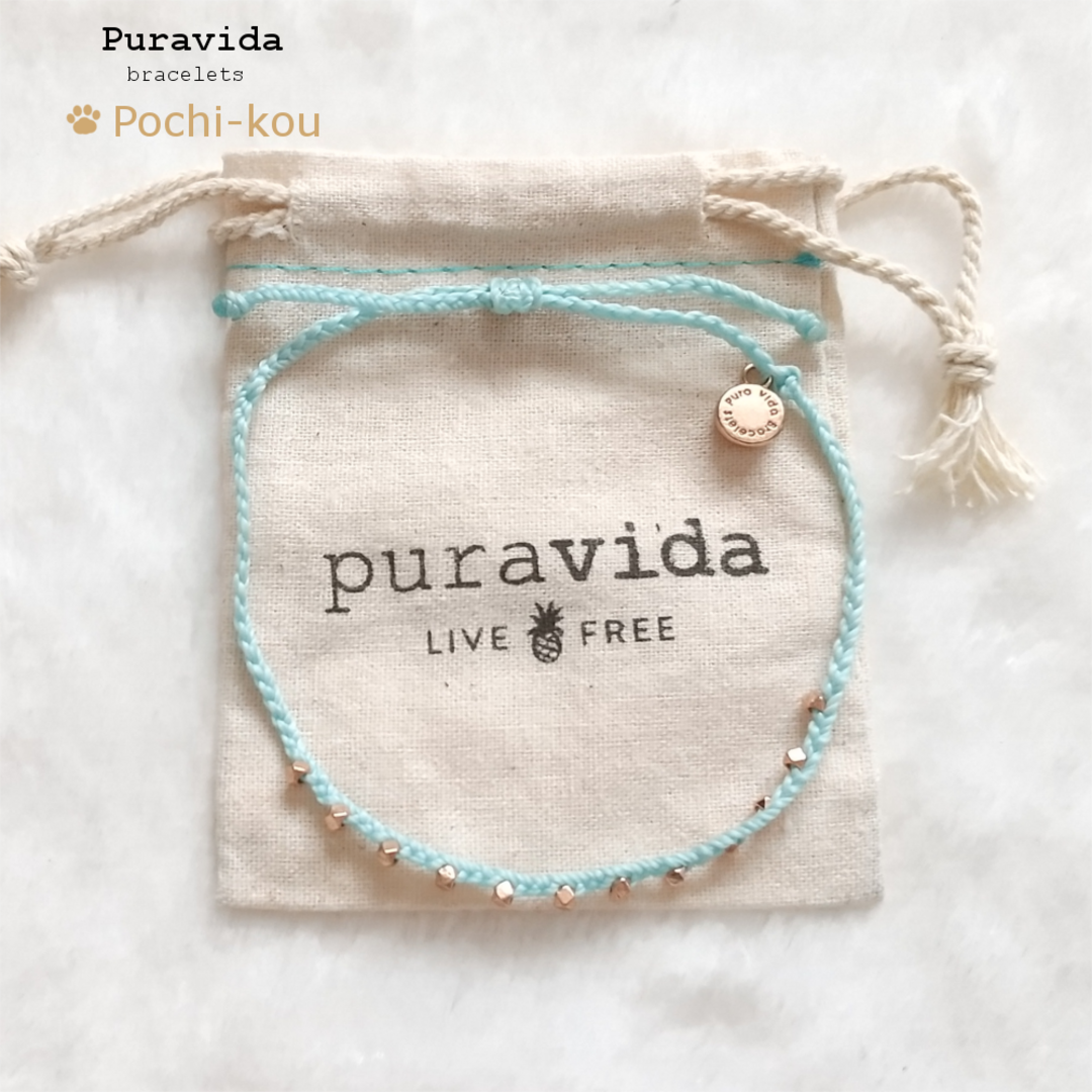 Pura Vida(プラヴィダ)の【2個セット】プラヴィダ BEACH LIFE&Rose Gold Stitch レディースのアクセサリー(アンクレット)の商品写真