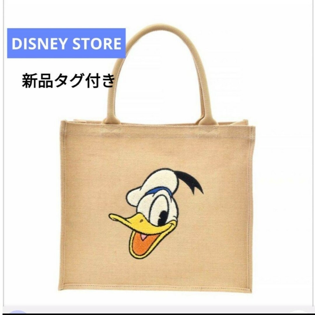 Disney(ディズニー)の★DISNEY STORE 完売品 リネン ドナルド 新品タグ付き レディースのバッグ(トートバッグ)の商品写真