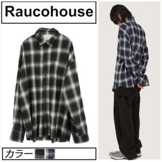 Raucohouse Cut-off check over shirt(シャツ)