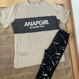 アナップガール(ANAP GiRL)のmiehime様専用　ANAPGIRL  セットアップ(Tシャツ/カットソー)