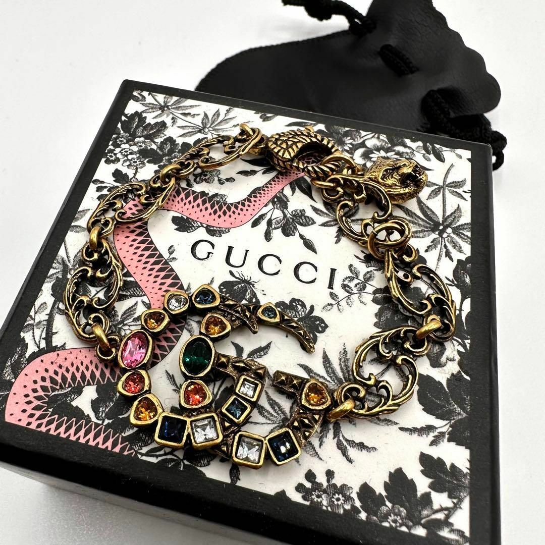 Gucci - 極美品✨GUCCI グッチ クリスタルG ダブルG ブレスレット