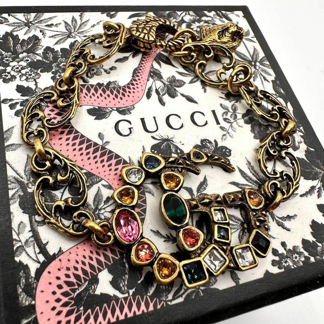 Gucci - 極美品✨GUCCI グッチ クリスタルG ダブルG ブレスレット