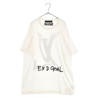 LOUIS VUITTON ルイヴィトン 21AW エブリデイ LVクルーネック 半袖シルクニットTシャツ ブルー RM212 DB0 HLN84W