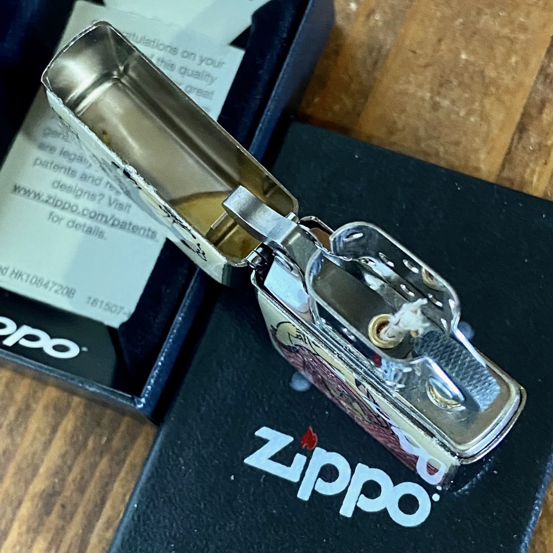 ZIPPO(ジッポー)の新品 Zippo 貝貼りエポ 煙を吹く女 シェル 和柄 ジッポー メンズのファッション小物(タバコグッズ)の商品写真