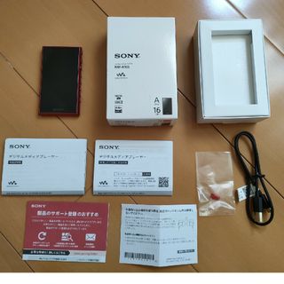 ウォークマン(WALKMAN)のSONY ウォークマン　NW-A105 16GB レッド(ポータブルプレーヤー)