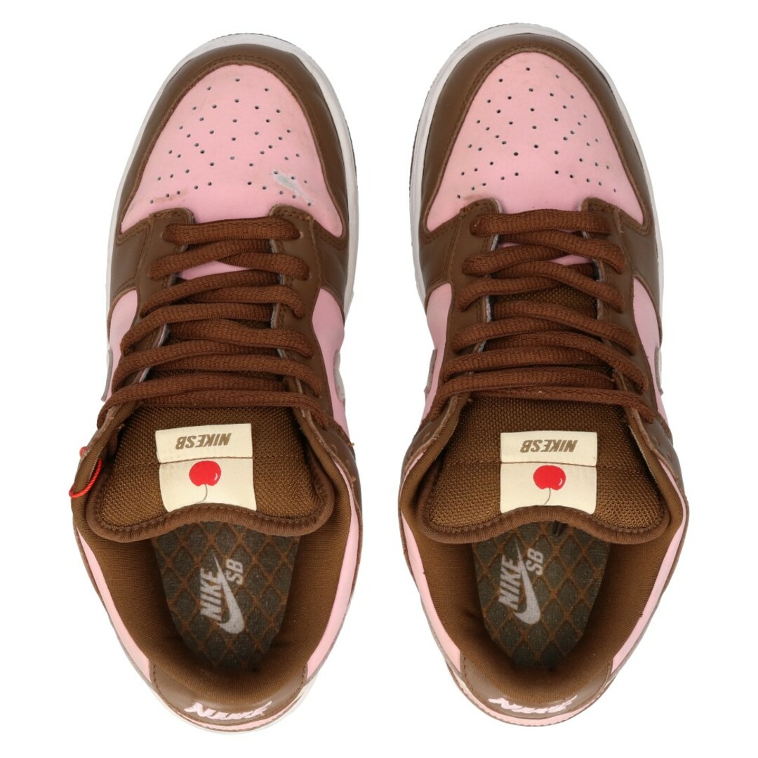 NIKE SB ナイキエスビー DUNK LOW PRO STUSSY (ステューシー)CHERRY 304292-671 ステューシー ダンク ロー  プロ チェリー ローカットスニーカー US9/27cm ブラウン/ピンク