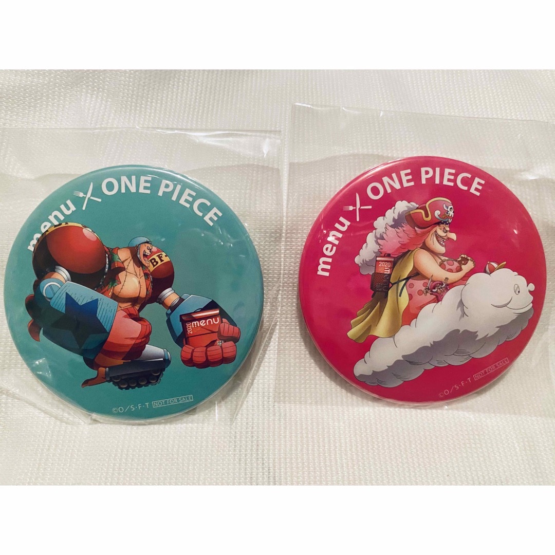 【新品未使用】ONE PIECE × menu 缶バッジ　ワンピース　4個セット