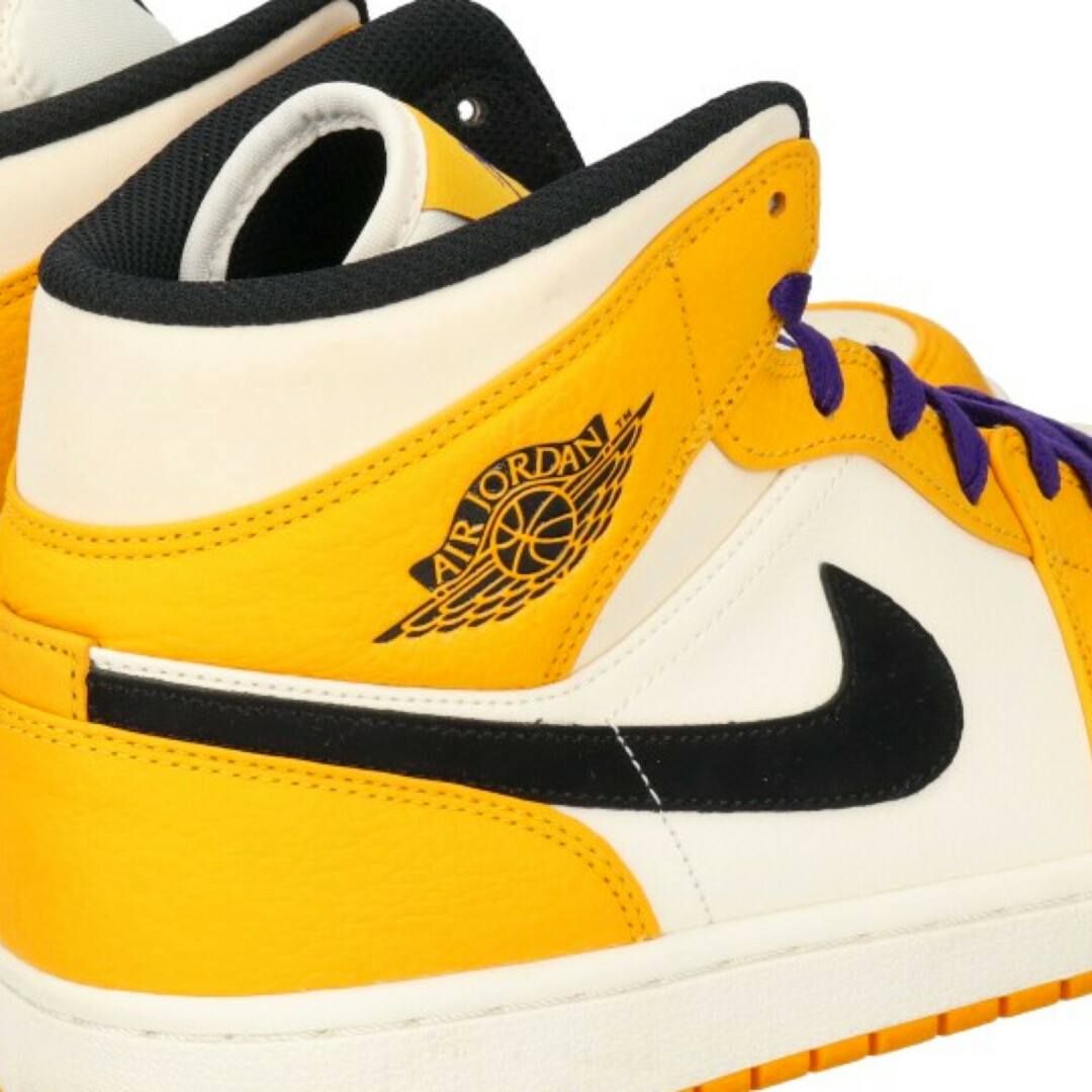 NIKE ナイキ AIR JORDAN 1 MID SE LAKERS エアジョーダン1 MID レイカーズ ローカットスニーカー イエロー/ホワイト  US11/29cm 852542-700