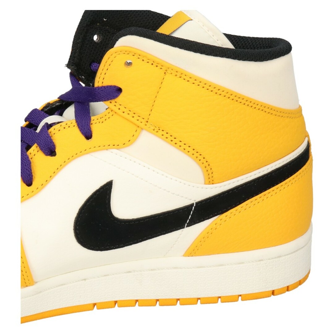 NIKE ナイキ AIR JORDAN 1 MID SE LAKERS エアジョーダン1 MID レイカーズ ローカットスニーカー イエロー/ホワイト  US11/29cm 852542-700