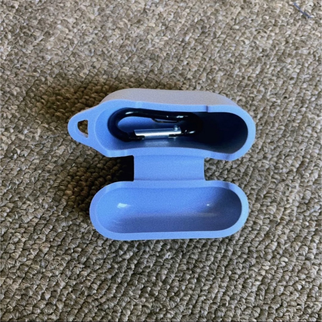 Airpods シリコンケース イヤフォンケース パープル スマホ/家電/カメラのオーディオ機器(その他)の商品写真