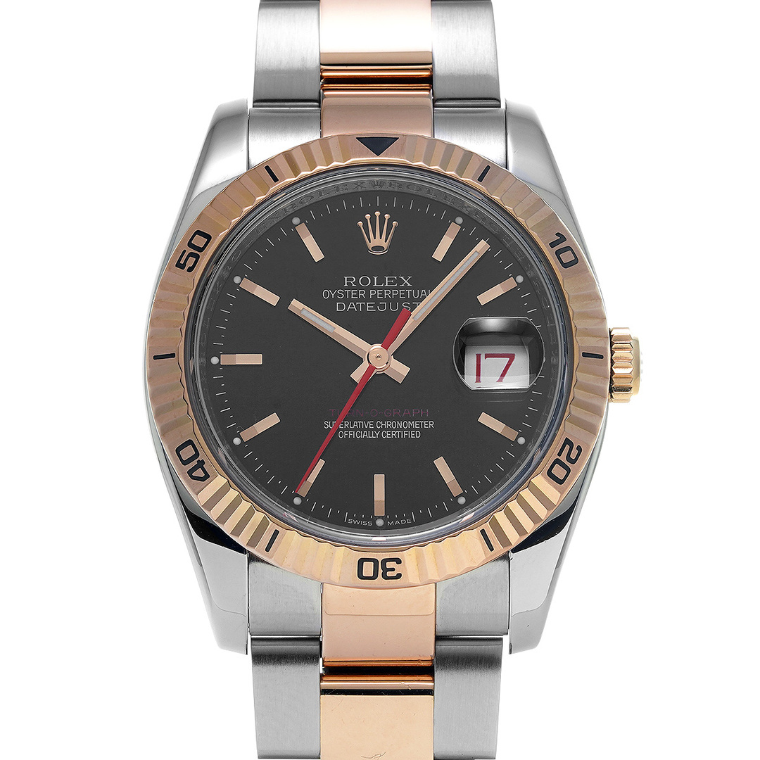 ロレックス ROLEX 116261 F番(2004年頃製造) ブラック メンズ 腕時計