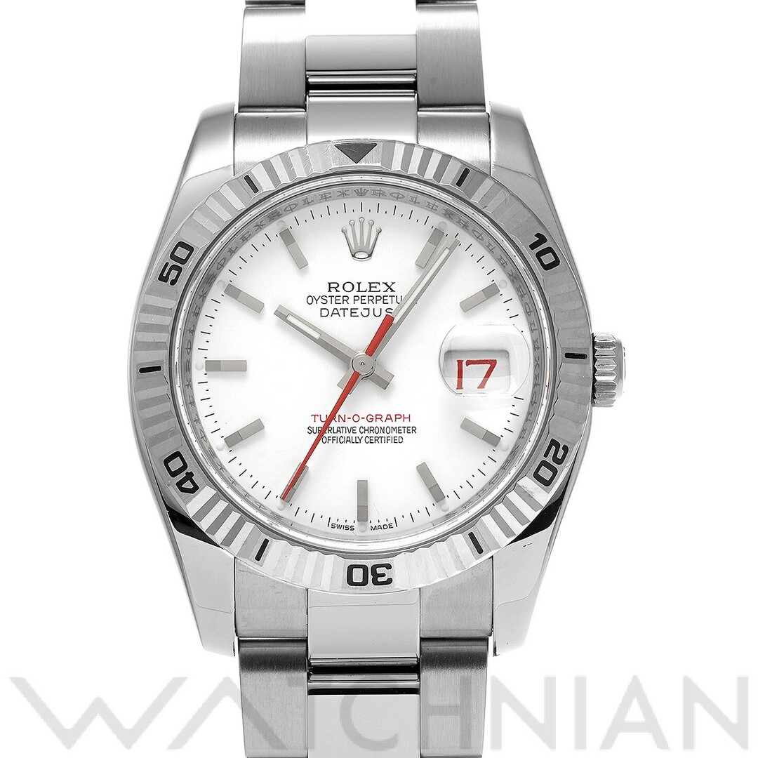 ロレックス ROLEX 116264 Z番(2007年頃製造) ホワイト メンズ 腕時計小傷が見受けられますバックル