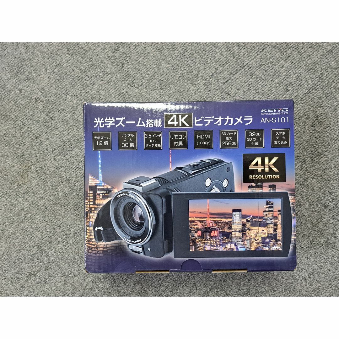 KEIYO 4K コンパクトビデオカメラ