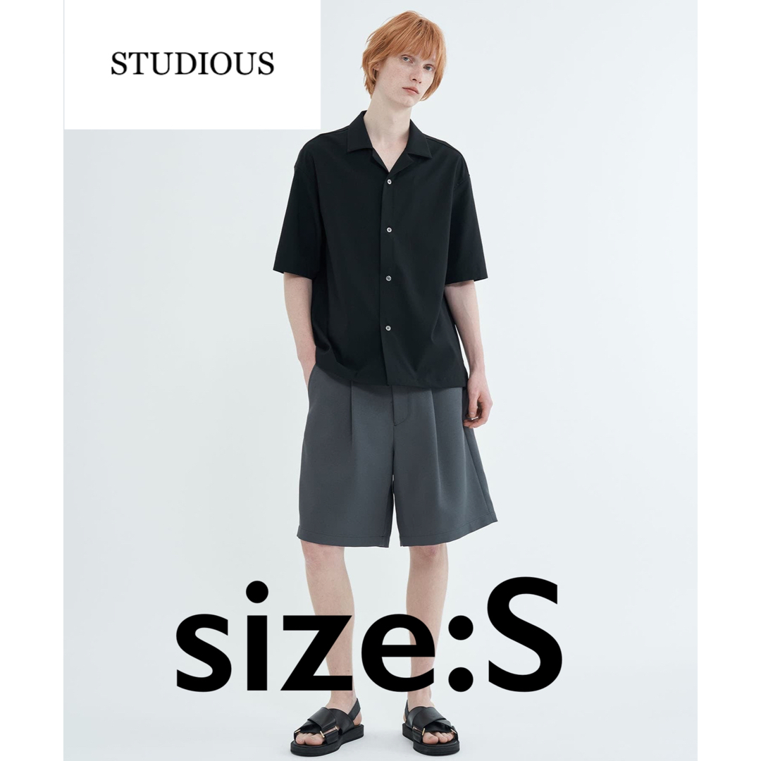 STUDIOUS(ステュディオス)の【STUDIOUS】イージーチノショーツ　ダークグレー　S メンズのパンツ(ショートパンツ)の商品写真