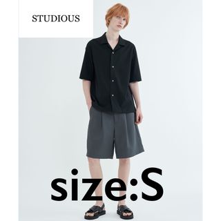 ステュディオス(STUDIOUS)の【STUDIOUS】イージーチノショーツ　ダークグレー　S(ショートパンツ)