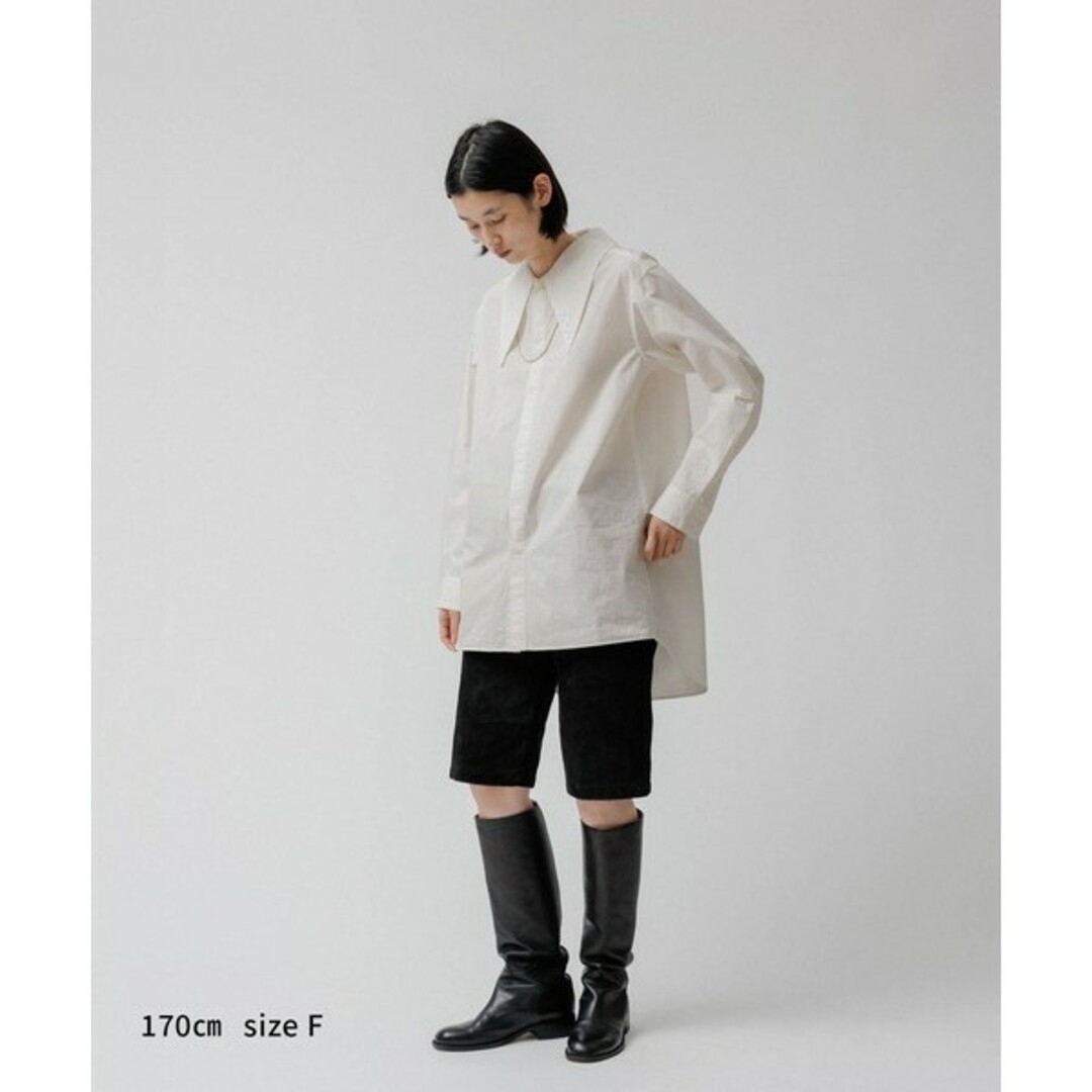 Adam et Rope'(アダムエロぺ)のアダムエロペ　M TO R　BIG COLLAR LONG SHIRT レディースのトップス(シャツ/ブラウス(長袖/七分))の商品写真