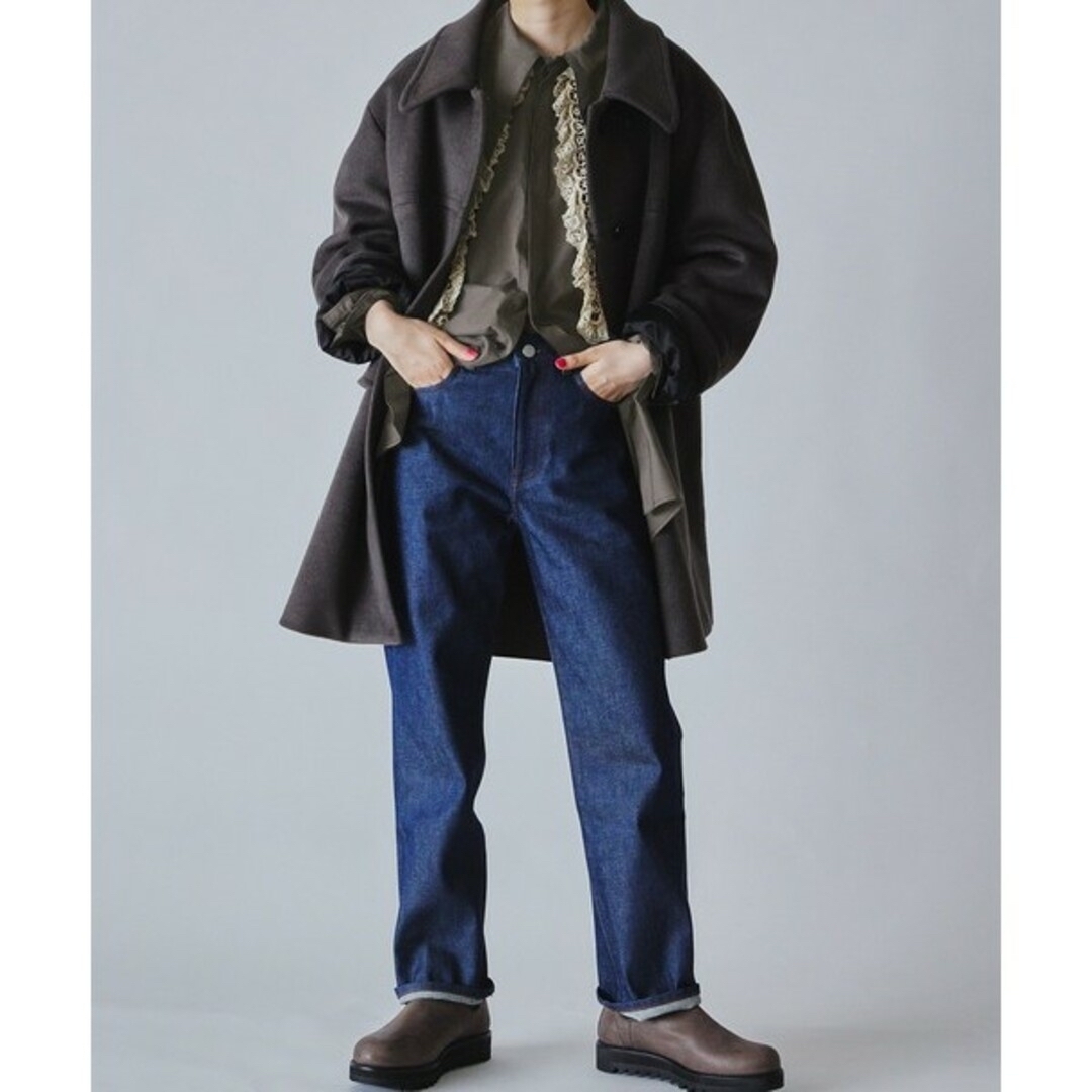 Adam et Rope'(アダムエロぺ)のアダムエロペ　M TO R　BIG COLLAR LONG SHIRT レディースのトップス(シャツ/ブラウス(長袖/七分))の商品写真