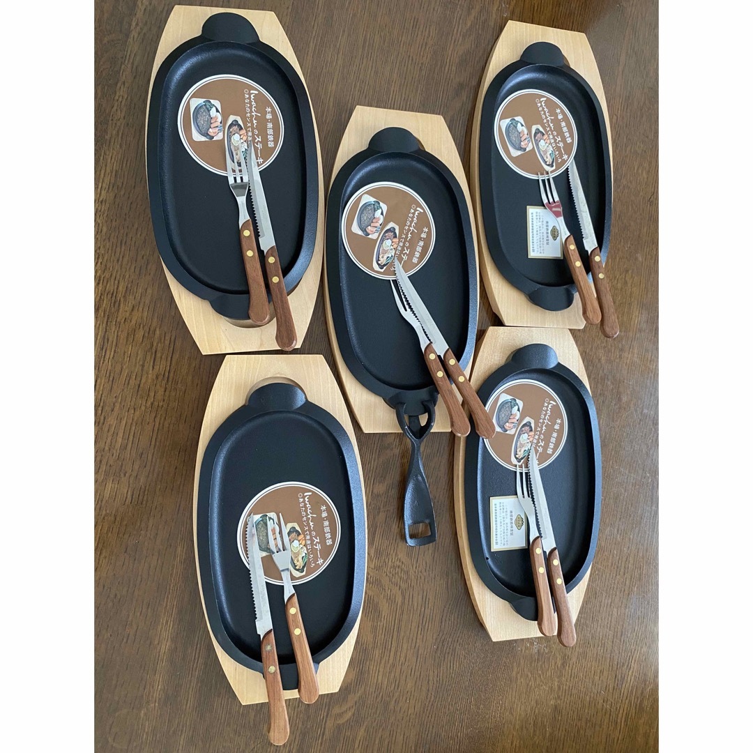 ステーキ鉄板5セットの通販 by kazukazu's shop|ラクマ