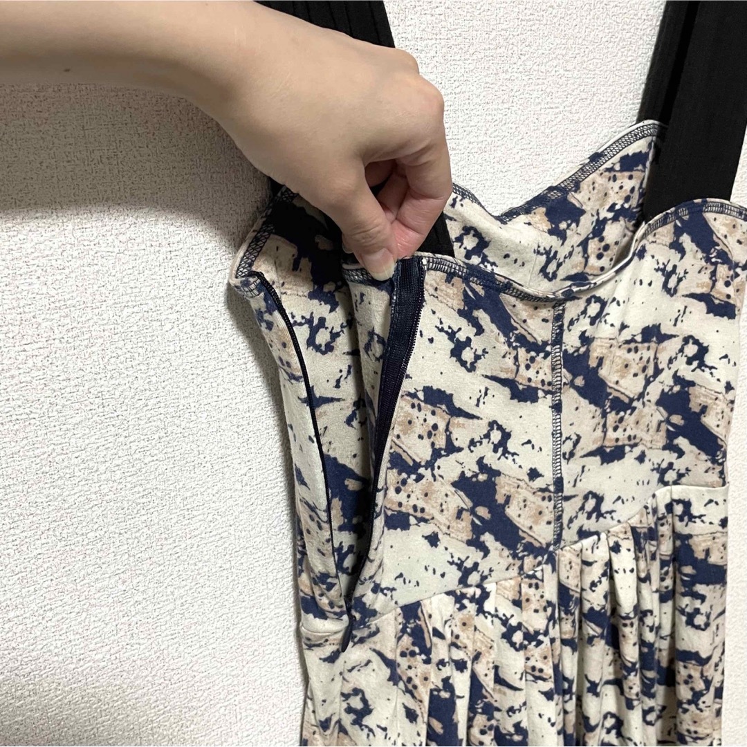 UNIQLO UNIQLO × VENA CAVA 膝丈ワンピース M 総柄 ワンピースの通販 by himawari♡古着|ユニクロならラクマ UNIQLO VENA CAVA コラボ