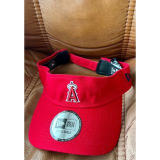 ニューエラー(NEW ERA)のMLB エンジェルス　サンバイザー　未使用(記念品/関連グッズ)