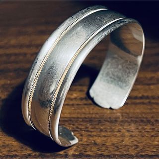 VINTAGE TIFFANYティファニー ゴールド コンビ カフ ブレスレット