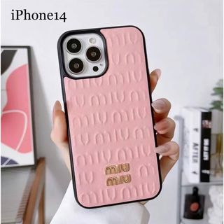 miumiu ミュウミュウ iPhone14ピンクiPhoneケース tic-guinee.net