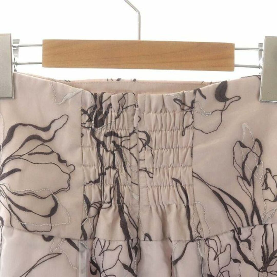 アプワイザーリッシェ 23SS ピオニーライン刺繍スカート フレア ロング