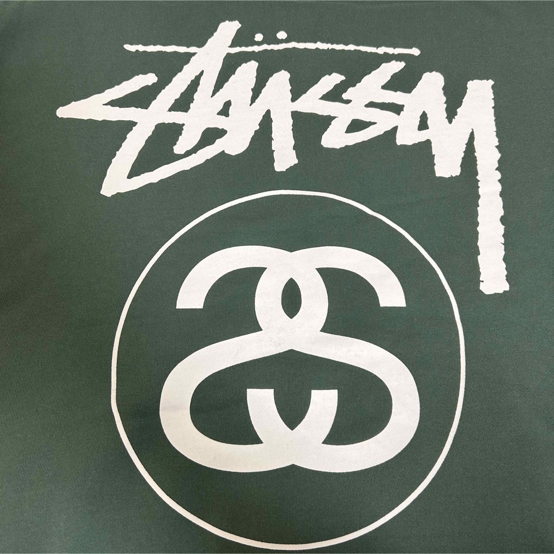 新品!!海外限定!!超希少 STUSSY シャネル グリーン ビッグパーカー