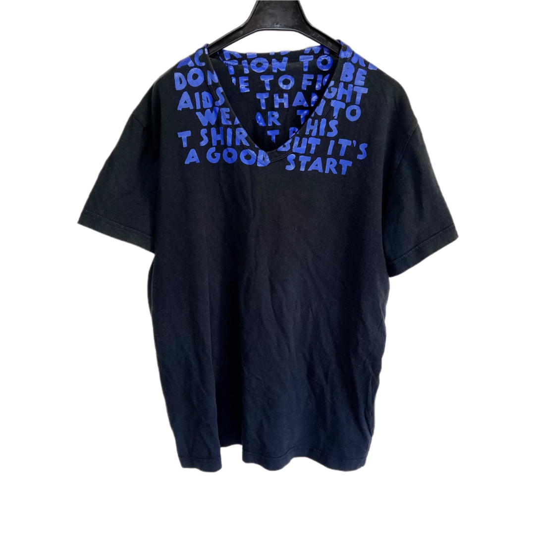 Maison Martin Margiela(マルタンマルジェラ)の名作★Maison Margielaメゾンマルジェラ エイズTシャツ サイズL  メンズのトップス(Tシャツ/カットソー(半袖/袖なし))の商品写真