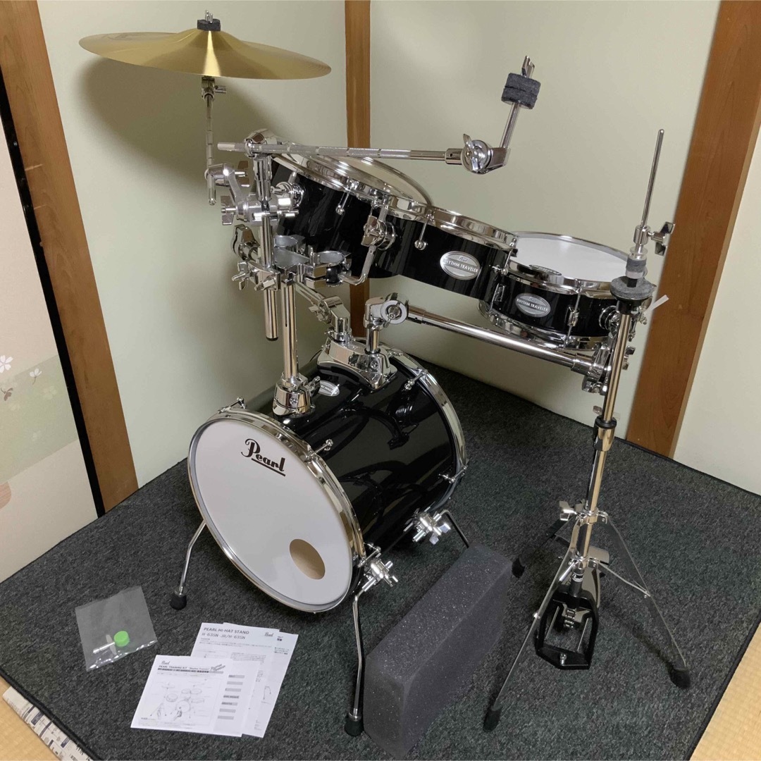 【フルセット】Pearlリズムトラベラー+Zildjianシンバル+オプション