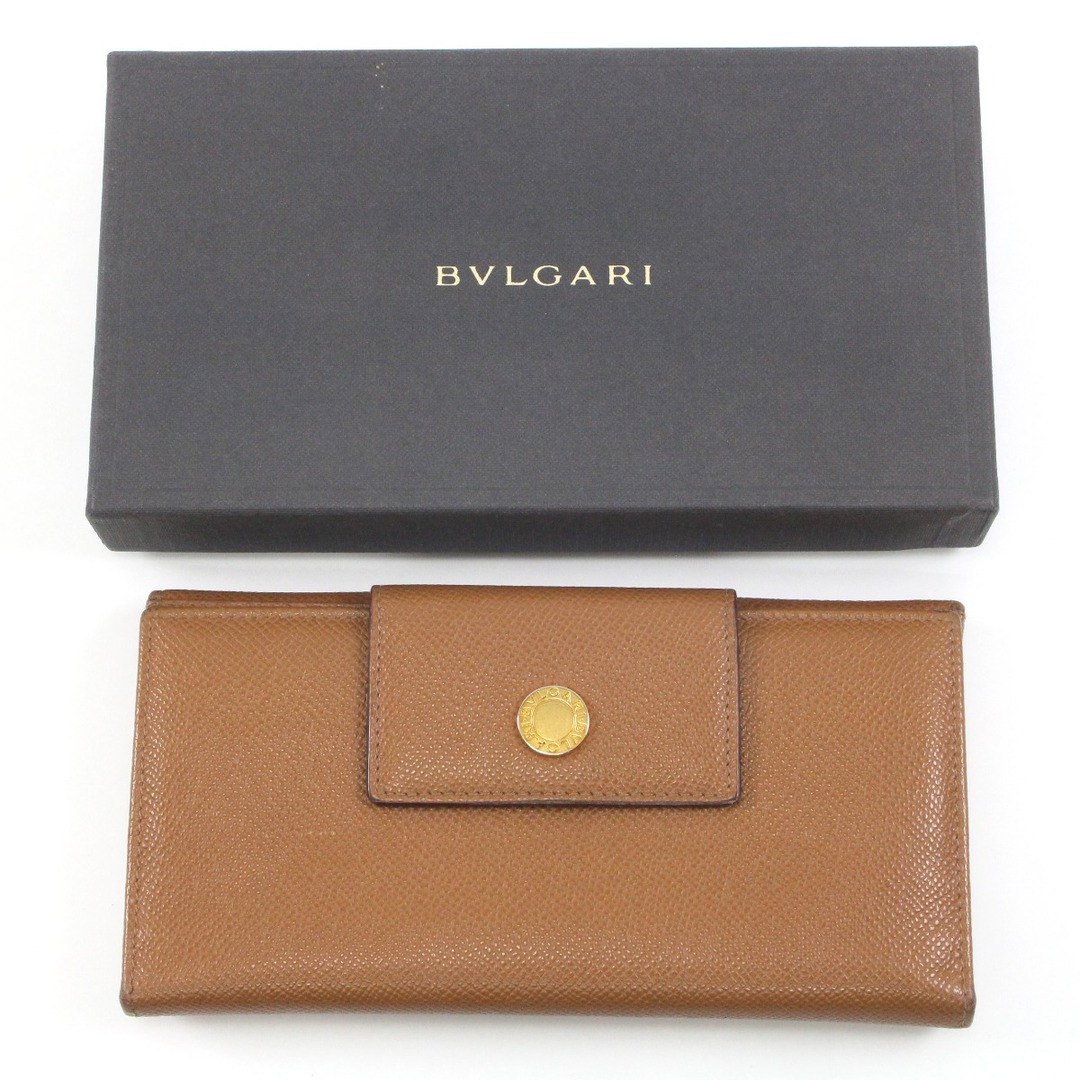 $$ BVLGARI ブルガリ クラシコ 長財布 ベージュファッション小物