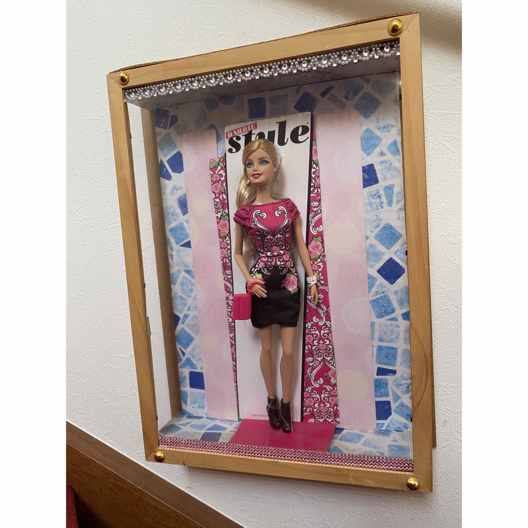 Barbie(バービー)のBarbie  人形　壁掛け　ボックス　壁飾り　展示　額装　レア　4個まとめて エンタメ/ホビーのフィギュア(その他)の商品写真