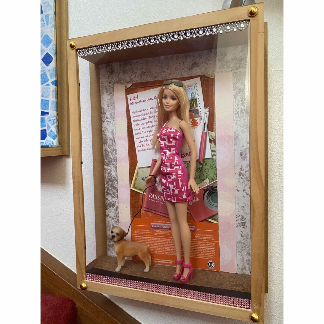 Barbie(バービー)のBarbie  人形　壁掛け　ボックス　壁飾り　展示　額装　レア　4個まとめて エンタメ/ホビーのフィギュア(その他)の商品写真