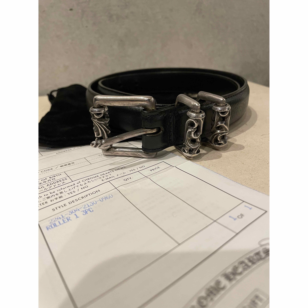 CHROME HEARTS ローラーベルト　32 インボイス原本無修正付き