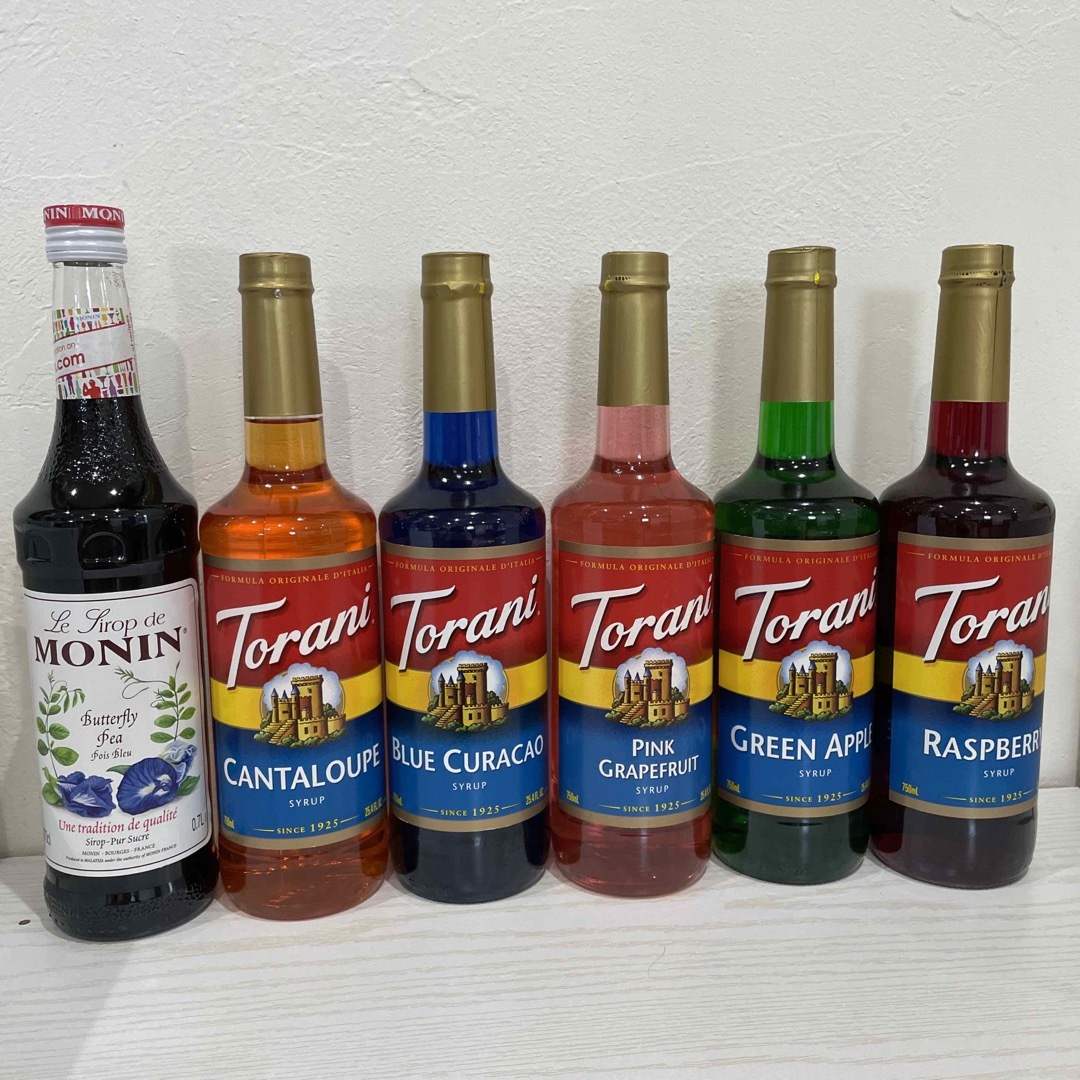 トラーニ モナン フレーバーシロップ６本セット Torani MONIN 食品/飲料/酒の飲料(その他)の商品写真