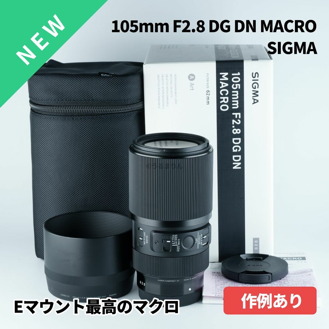 美品 SIGMA 105mm F2.8 DG MACRO Art Eマウント - レンズ(単焦点)