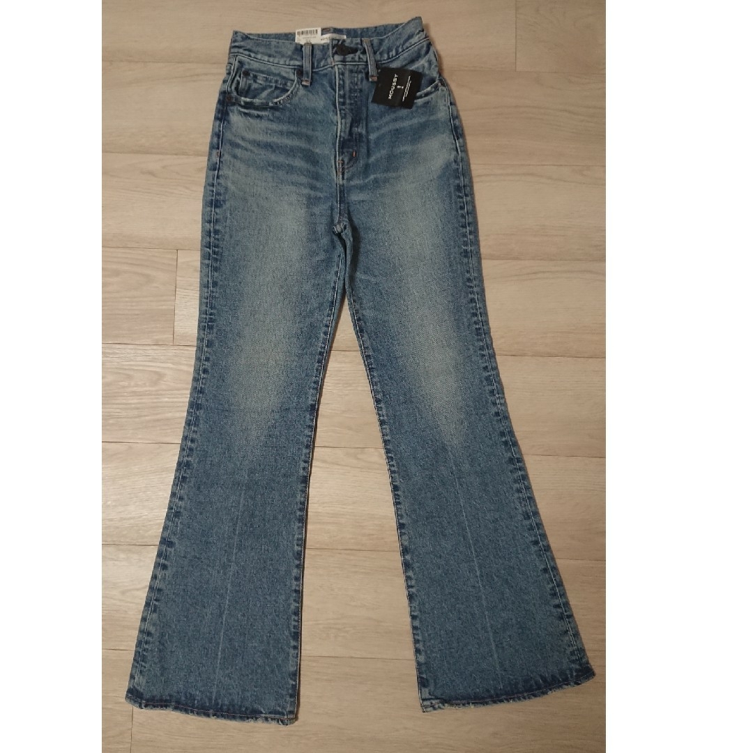 新品 ダグ付 MOUSSY マウジー MVS FLARE フレア デニム 25-