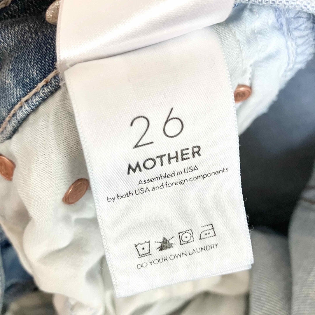 mother   MOTHER LT BLUE INSIDER DENIM 別注  カットオフの通販 by