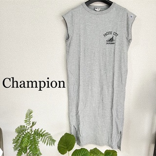 チャンピオン(Champion)の【ChampionノースリーブTシャツワンピース】(Tシャツ(長袖/七分))