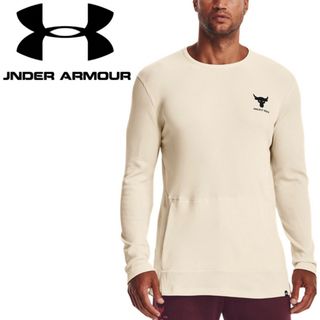 アンダーアーマー(UNDER ARMOUR)のProjectRock アンダーアーマー　トレーニング　新品長袖ニットtシャツ (Tシャツ/カットソー(七分/長袖))