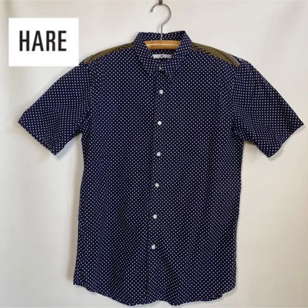 HARE(ハレ)のハレ 半袖シャツ 水玉 ドット Mサイズ HARE メンズのトップス(シャツ)の商品写真