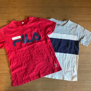 イッカ(ikka)のikkaイッカ　FILAフィラ　キッズTシャツ2点セット 130cm(Tシャツ/カットソー)