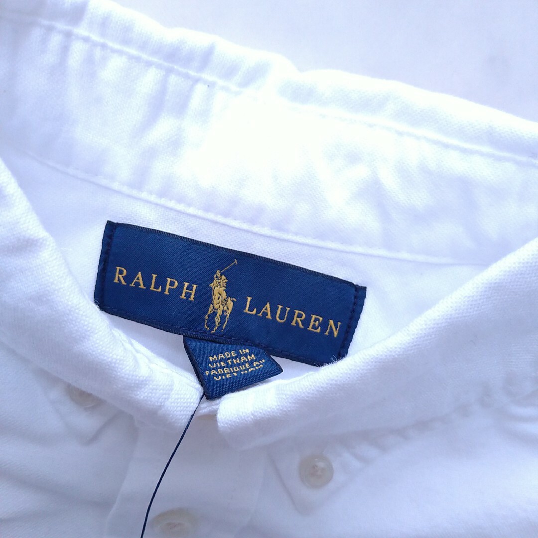 Ralph Lauren(ラルフローレン)の新品タグ付！　ラルフローレン　☆　長袖　シャツ　白　140 キッズ/ベビー/マタニティのキッズ服男の子用(90cm~)(ブラウス)の商品写真